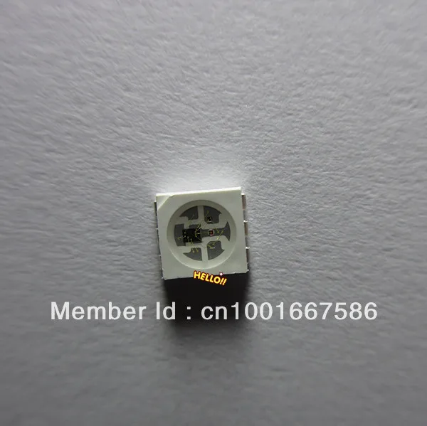 100 шт. суперяркий WS2812S 5050 SMD RGB встроенный WS2811 IC адресуемый цвет | Лампы и освещение