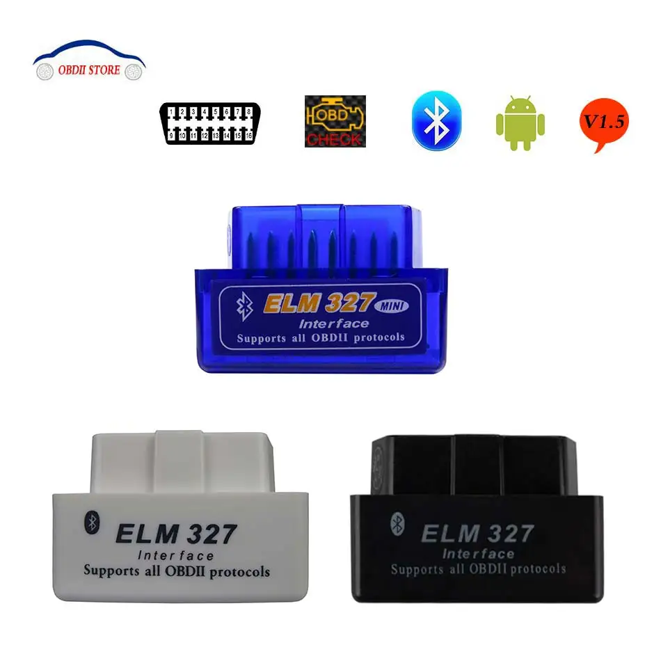 ELM 327 V1.5 Torque elm327 Bluetooth Obd2 OBDII Автомобильный диагностический интерфейс сканер Elm-327 V1.5 OBD 2 адаптер диагностический инструмент