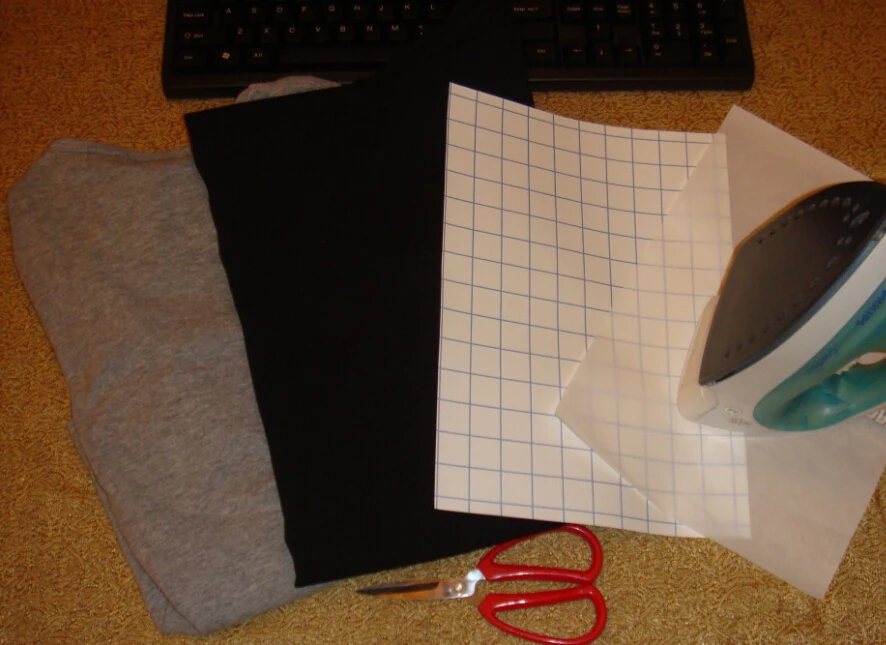 New 10 Sheets Iron On Inkjet Print Heat Transfer Paper A4 paint paper For dark black textiles Fabric T-Shirt | Канцтовары для офиса