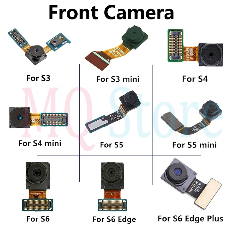 Оригинальная камера Flex Reair Parts лицевая Передняя маленькая для Samsung Galaxy S3 i9300 S4 i9500 S5