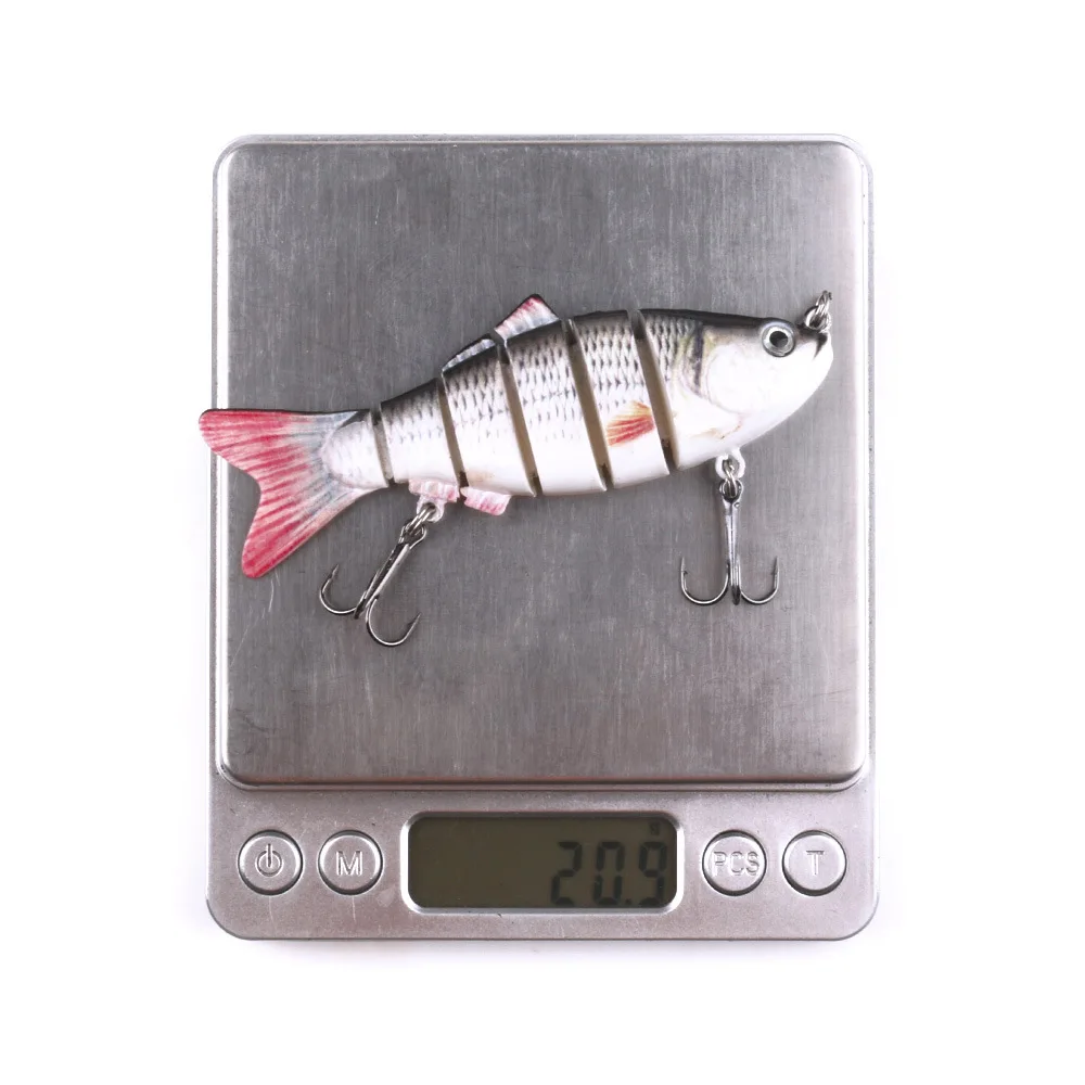1PCS 10CM 20G Fishing Wobblers Crankbait 6 Segments Swimbait Lure Bait with Artificial Hooks Tackle | Спорт и развлечения