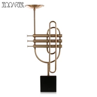 cornet candlestick high music element marble base candlelight dinner table ornament wedding decoration