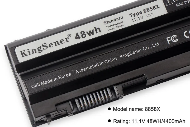 KingSener Корея сотовый 8858X ноутбук Батарея для DELL Inspirion 15 5520 7720 7520 5720 5420 5425 5525 451-11695 10,8 V 48WH