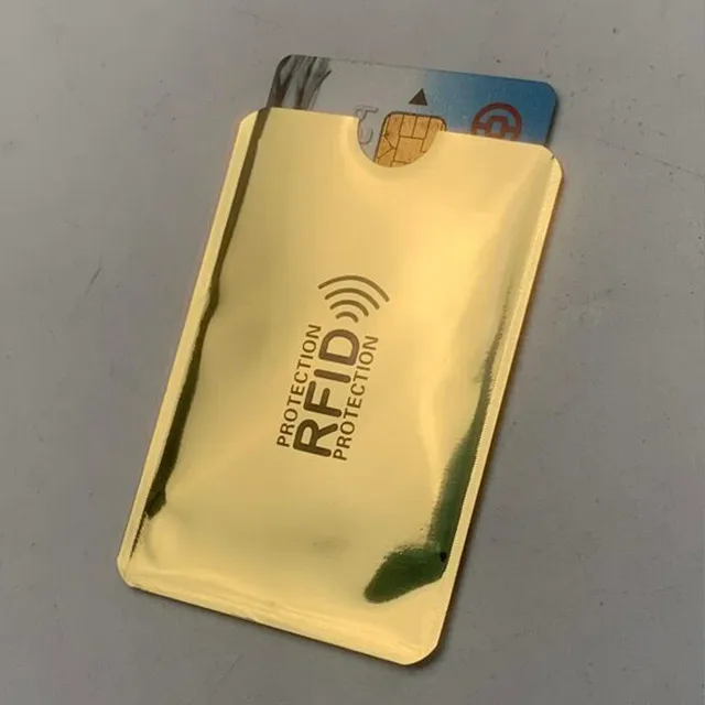10pcs Style 4 10 шт. Анти Rfid Блокировка ридер замок банк держатель для карт ID банковский чехол для Карт Rfid защита металлический кредитный держатель для карт Алюминий - Цвет: 10pcs Style 4