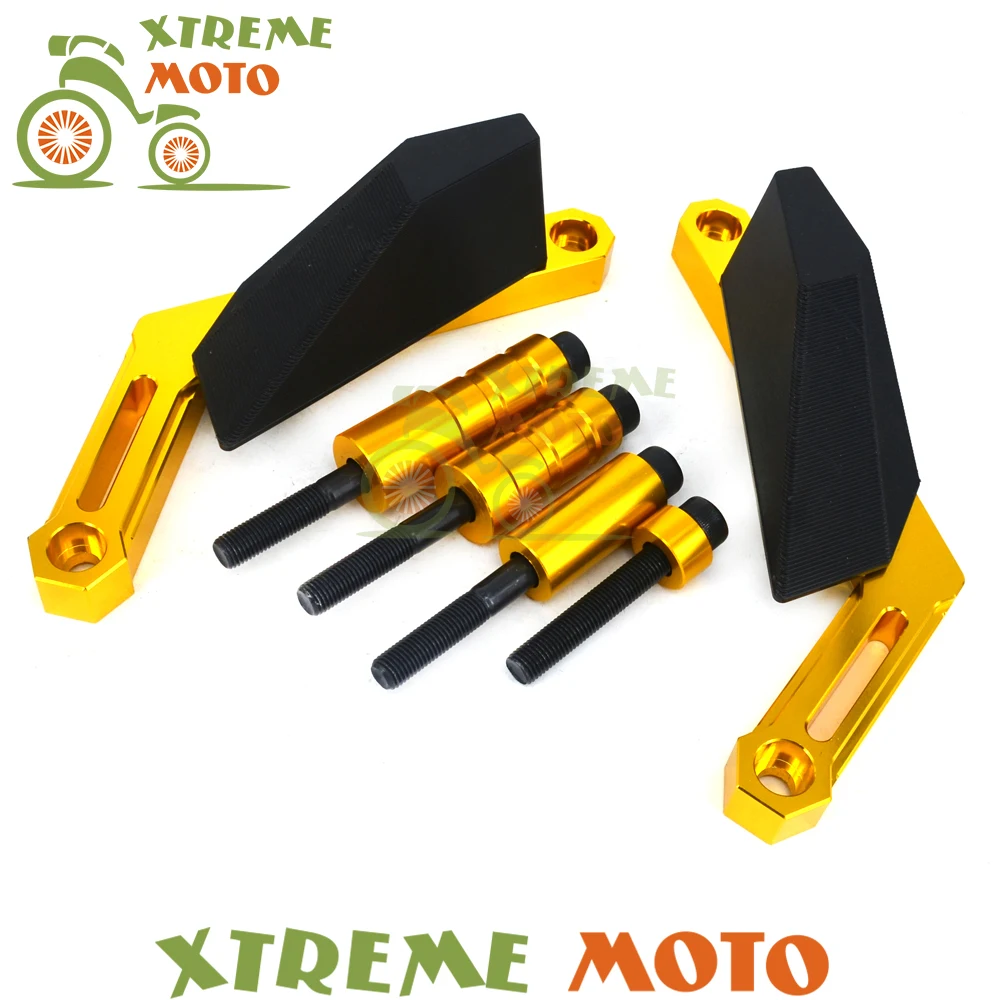 

Gold Aluminum Frame Sliders Falling Protection Anti Crash Pads Guard For Yamaha MT-09 FZ-09 MT09 FZ09 2013 2014 2015 2016