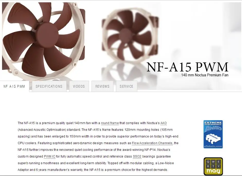 Noctua NF-A15 компьютер pwm вентилятор охлаждения/чехол для компьютера/Вентилятор охлаждения/вентилятор кулера/Вентилятор радиатора/компьютер