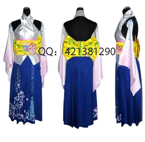 2017 Final Fantasy Ten Yuna halloween Cosplay Summoned Costume Outfit High Quality |