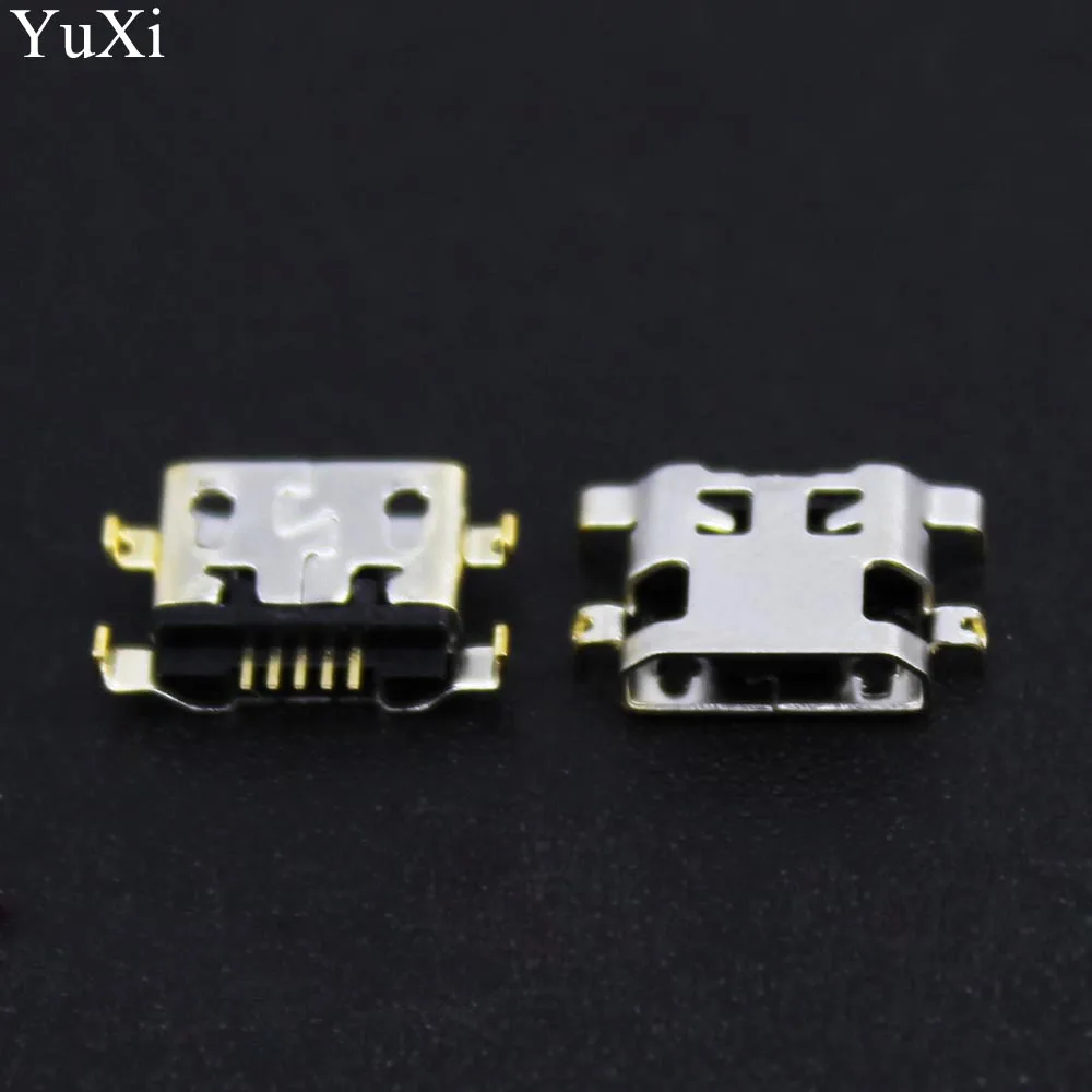 

10pcs Micro USB Connector 5pin reverse heavy plate 1.2mm Flat mouth without curling side Female For Mobile Phone Mini USB jack