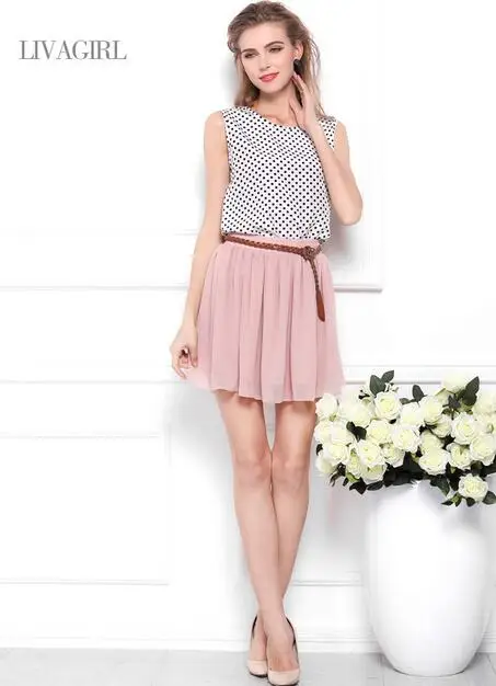 

2021 Hot Seller summer European and American female waist pleated skirt double layer chiffon put on a large half-length skirt