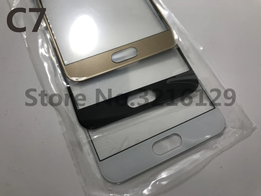 

100pcs Touch panel Replacement For Samsung Galaxy c7 c7000 2016 front LCD Outer Glass Lens cover 3 colour