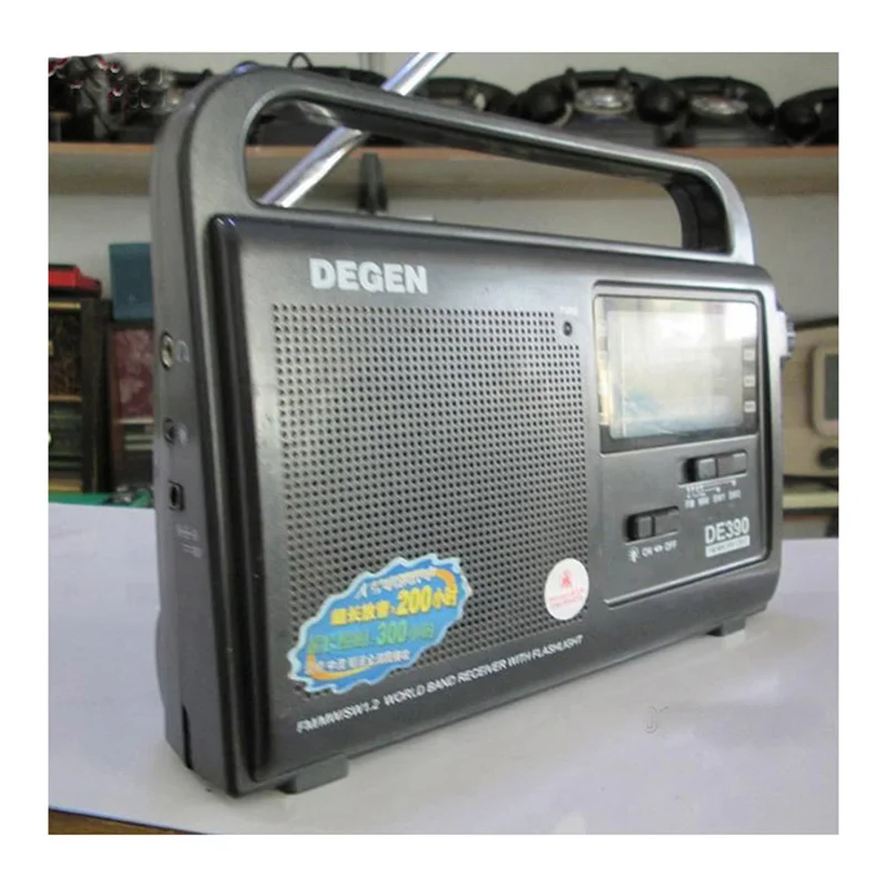 Абсолютно портативный DEGEN DE390 Радио FM-Stereo/MW/SW DSP мировой диапазон цифровой приемник локальная чувствительность приемник