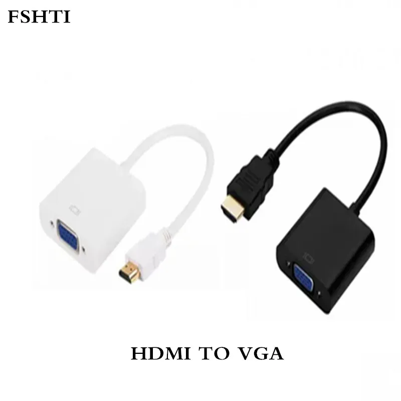 Горячая новинка 1080P HDMI штекер VGA гнездо видео конвертер адаптер кабель для ПК DVD HD