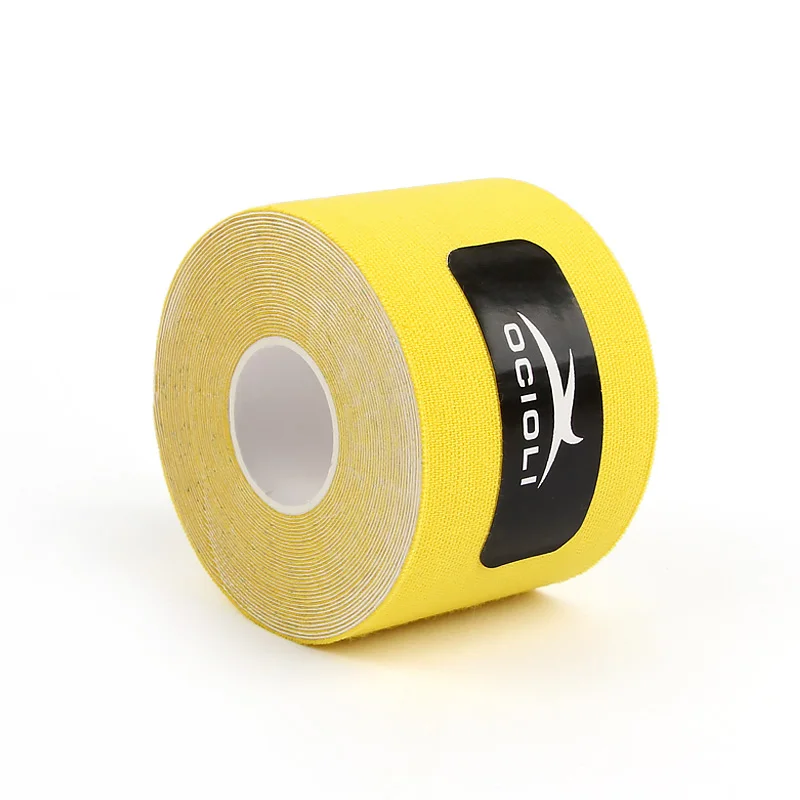 yellow 20 штук, хорошее качество, кинезиотейп, спортивные ленты, кинезиологическая лента, спортивная лента, обвязка, футбольные упражнения, мышечная лента - Цвет: yellow