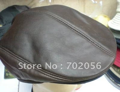 ewsboy Beret Real Leather Style Flat Cap Hat DEC Cabbie Gatsby 5pcs/lot #2274