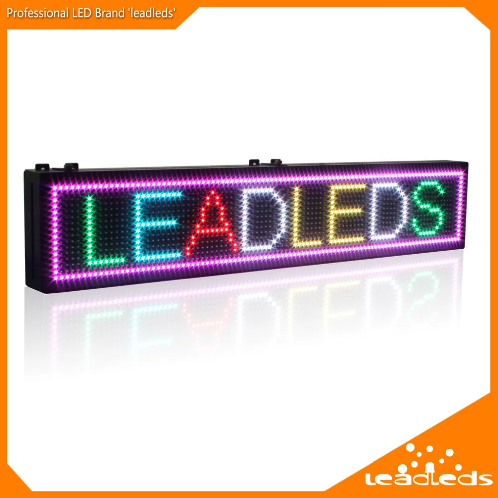 76.2 x 15.2 x 5.5 cm LED Display Screen RGB Full Color LED Sign Programmmable Scrolling Messag LED Advertisement Sign Indoor