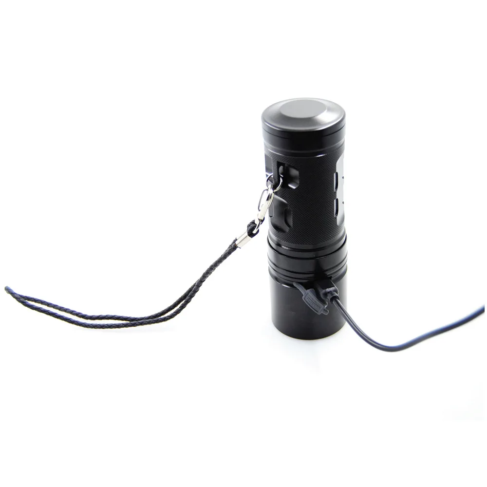 Flashlight app USB charging LED flashlight Headlamp torch lantern baton turning Multi-function headlights lanterna | Освещение