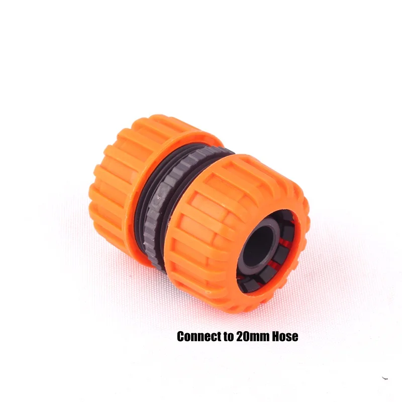 20mm-20mm 2 шт. NuoNuoWell пластик 3/" 20 мм шланг Быстрый разъем для микроорошение для сада Запчасти для полива трубы фитинги адаптер крана - Цвет: 20mm-20mm