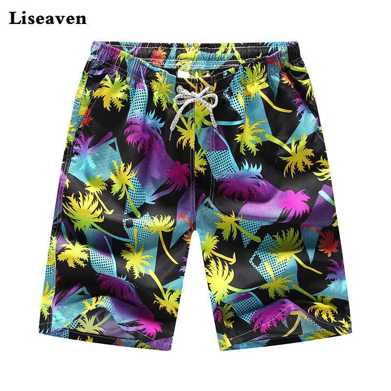 

Liseaven Mens Clothing Print Board Short