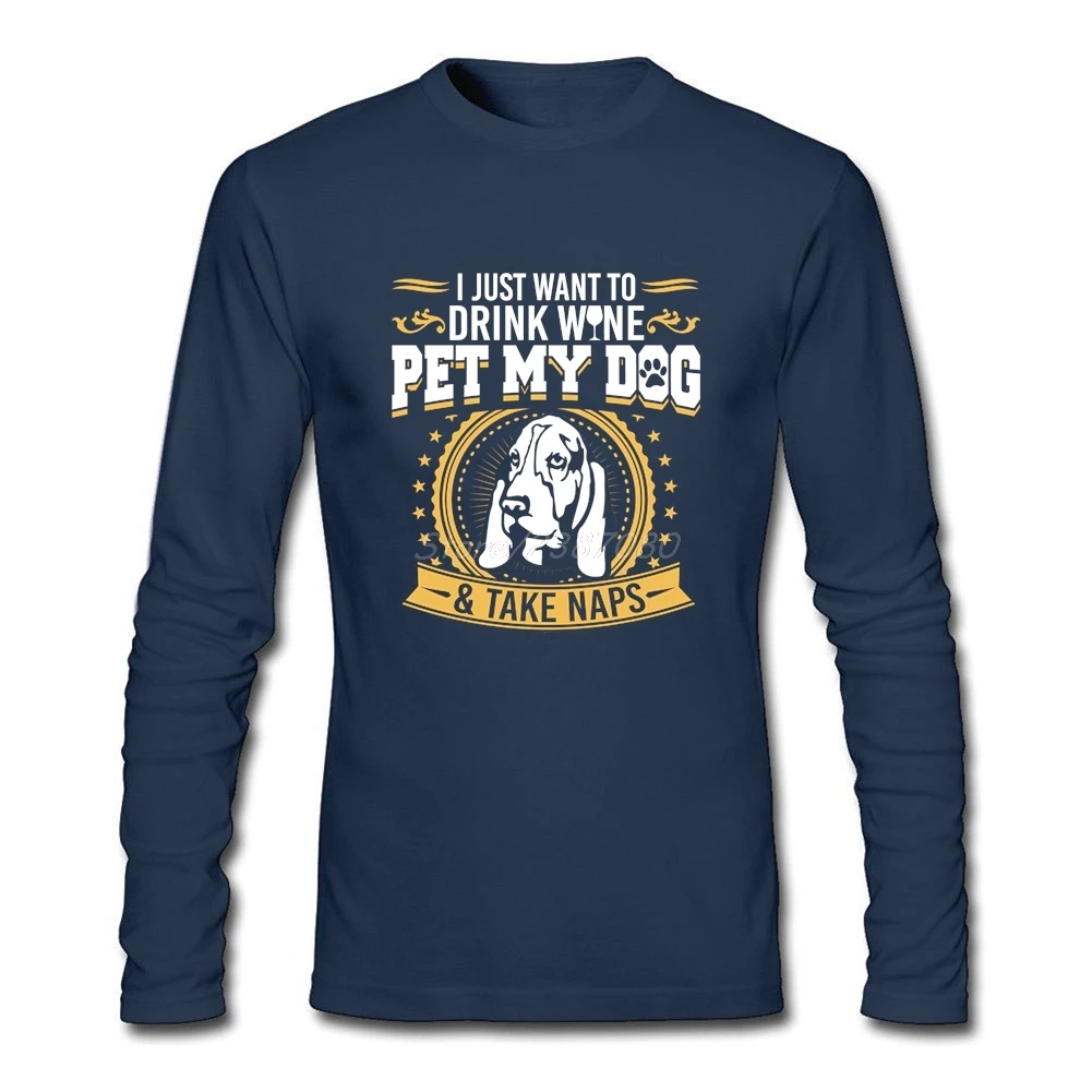 Мужские футболки с длинным рукавом bассет Хаунд питомец My Dog модные 2019 хип-хоп Funko