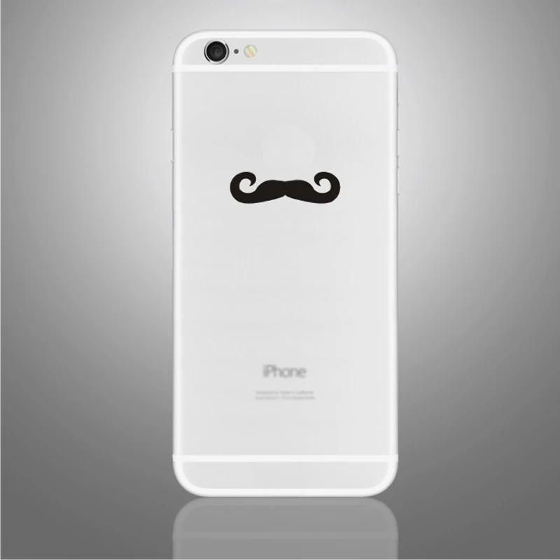 Виниловые наклейки для iPhone 6/6 Plus для iPhone 7/8 Plus забавные частичные наклейки для iPhone 7/8 X/XS черные наклейки