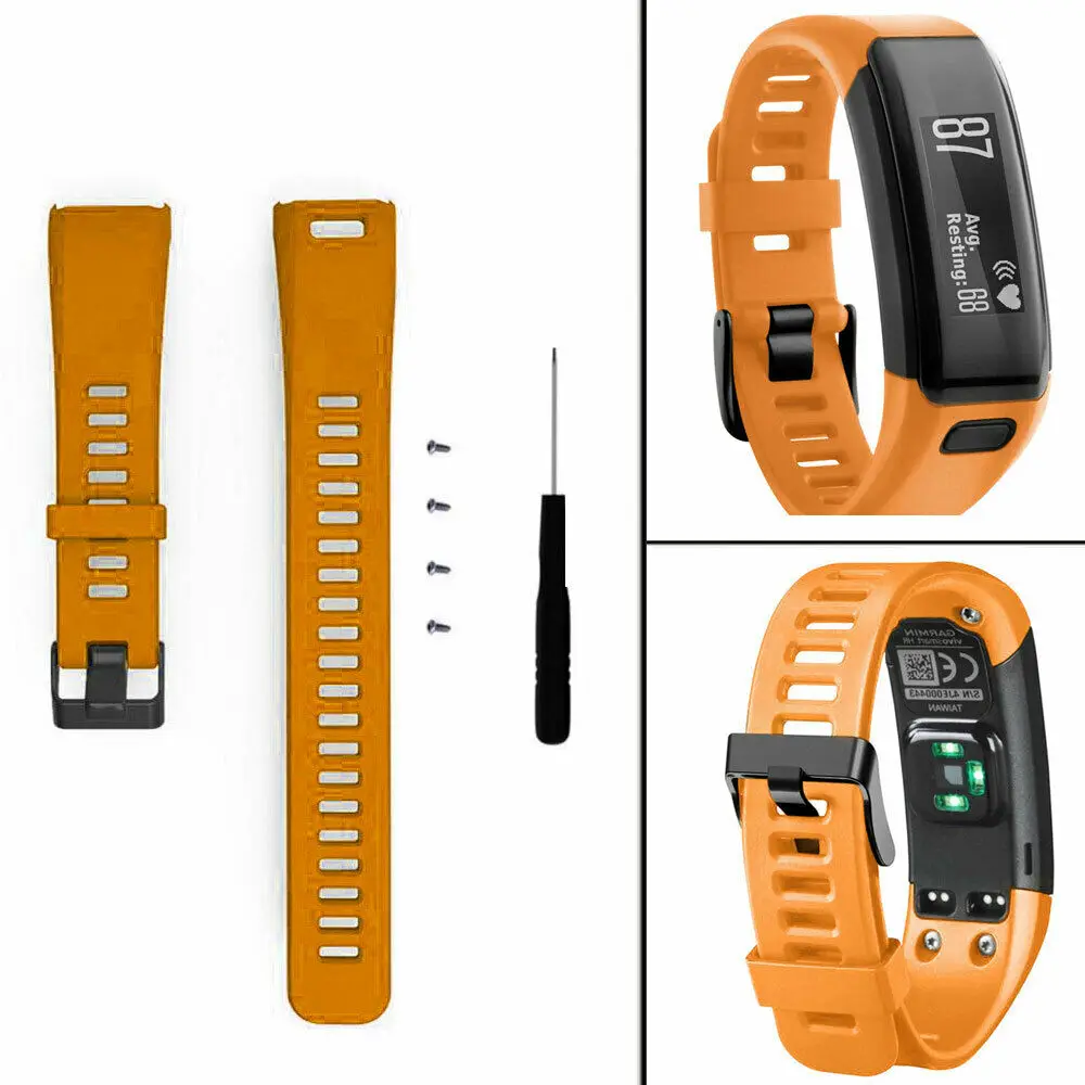 Часы Garmin vivosmart HR силиконовый сменный ремешок для наручных часов браслет Спорт