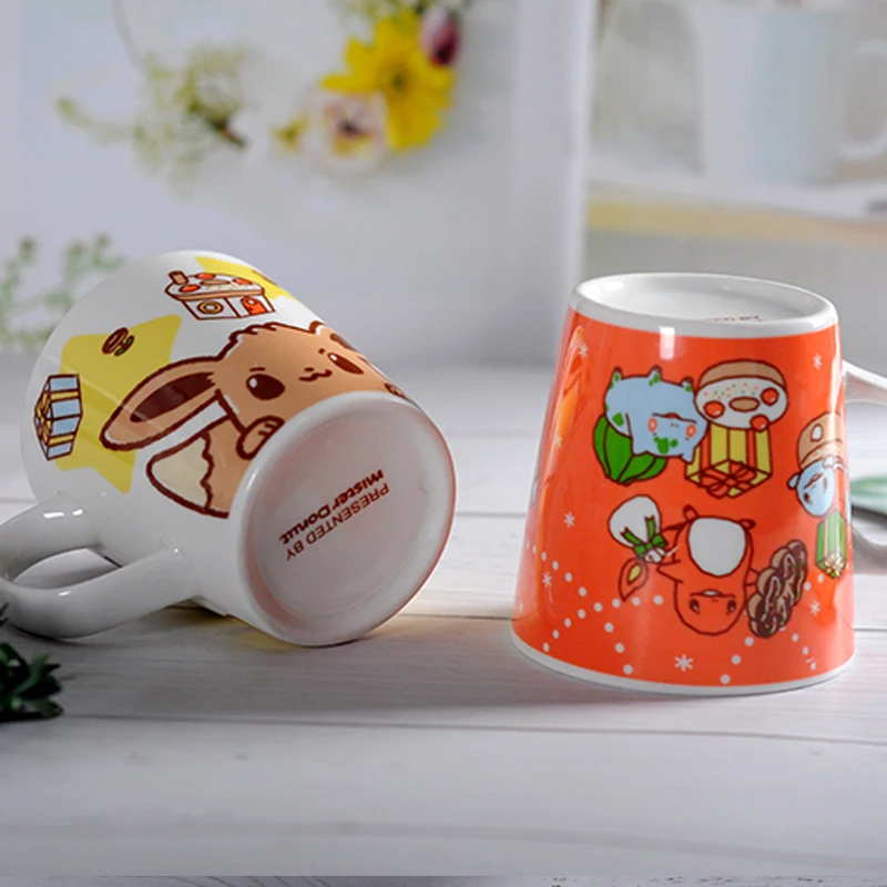 Tazas de ceramica creativas мультфильм прекрасные чашки и кружки красивая кружка кофейная