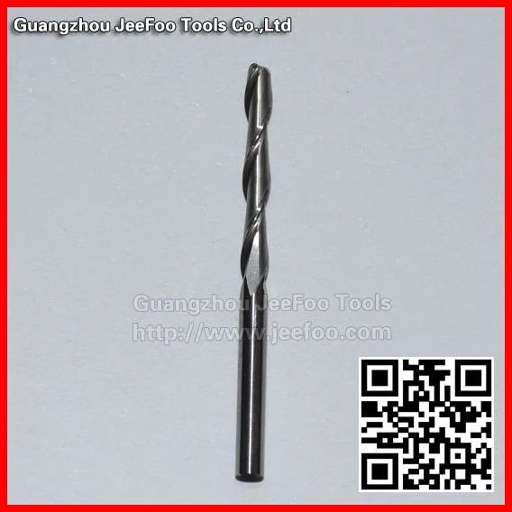 値段 A シリーズ 3.175*22 ダブルスパイラルフルートエンドミルビットルーター工具、切削ビット、彫刻ツール、 CNC 彫刻ビット木工