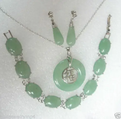 Хит продаж новые ювелирные изделия нефритовый браслет кулон ожерелье серьги