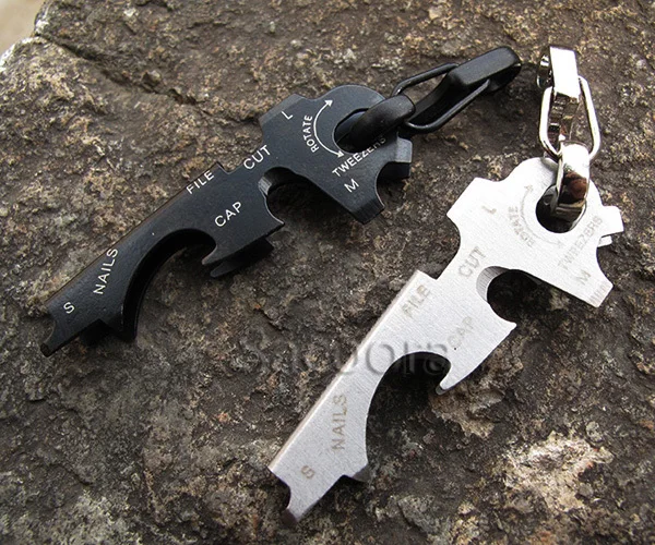 1 шт. 8 в EDC снаряжение для выживания на природе брелок из нержавеющей стали