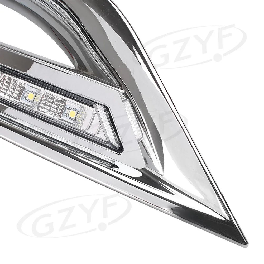 

For Hyundai Sonata / I45 LED Daytime Running Lamps Fog Turn Signal Lights Assembly 2011 2012 2013 2014 Pair