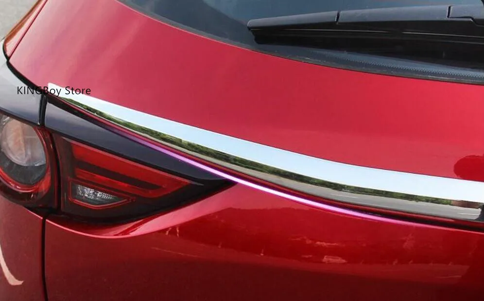 2 шт. декоративные блестящие накладки на заднюю дверь багажника для Mazda CX5 CX-5 2017 2018