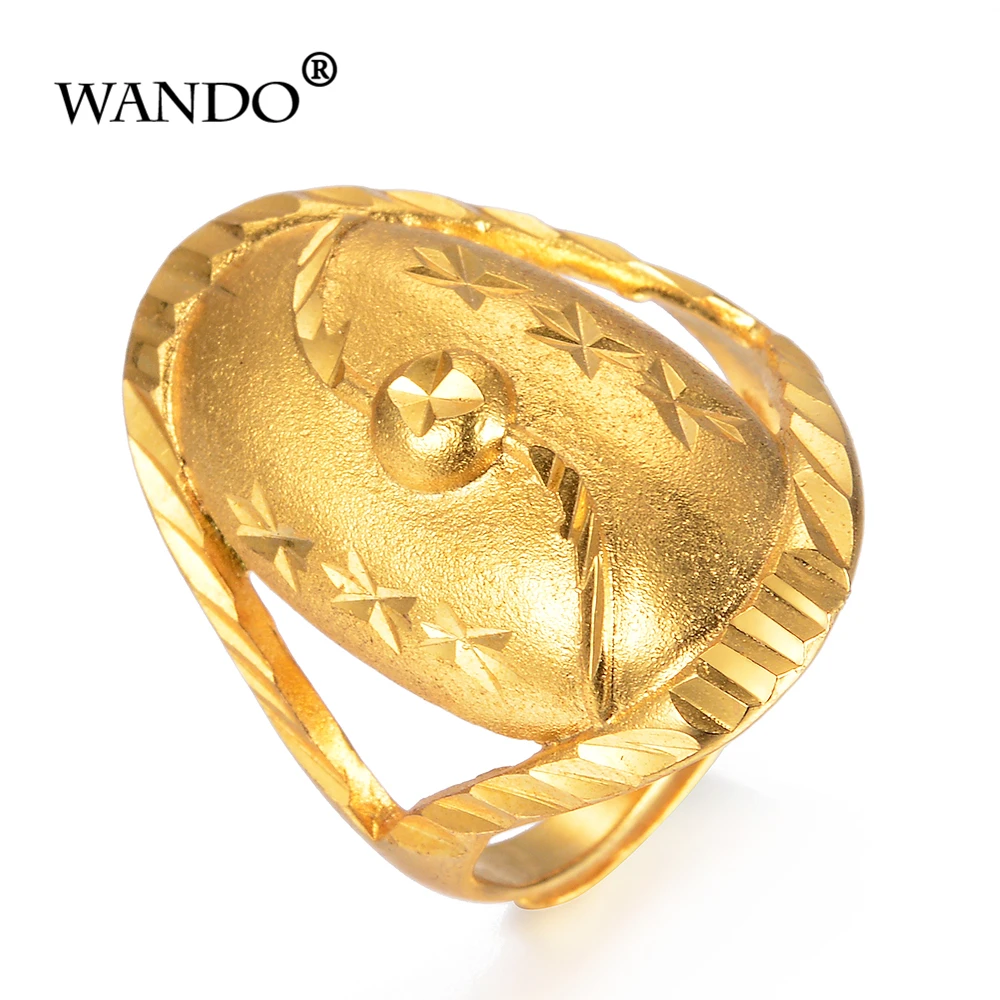 WANDO Эфиопия Нигерия Африка эрит омугод удача золотой узор свадебные кольца