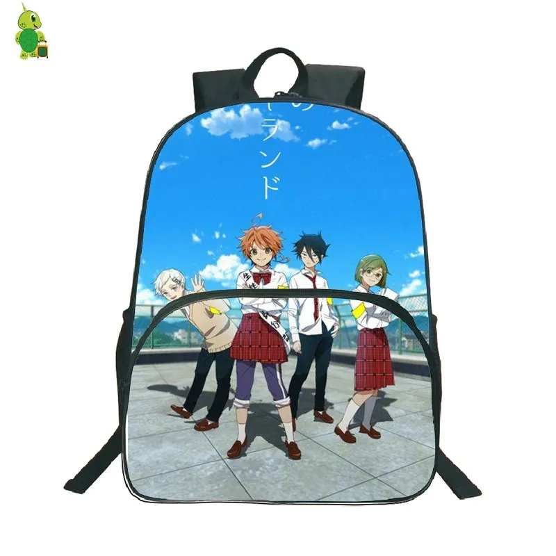 Аниме обещанный рюкзак Neverland Mochila школьные сумки для подростков женщин и мужчин большая дорожная сумка водонепроницаемый рюкзак для ноутбука