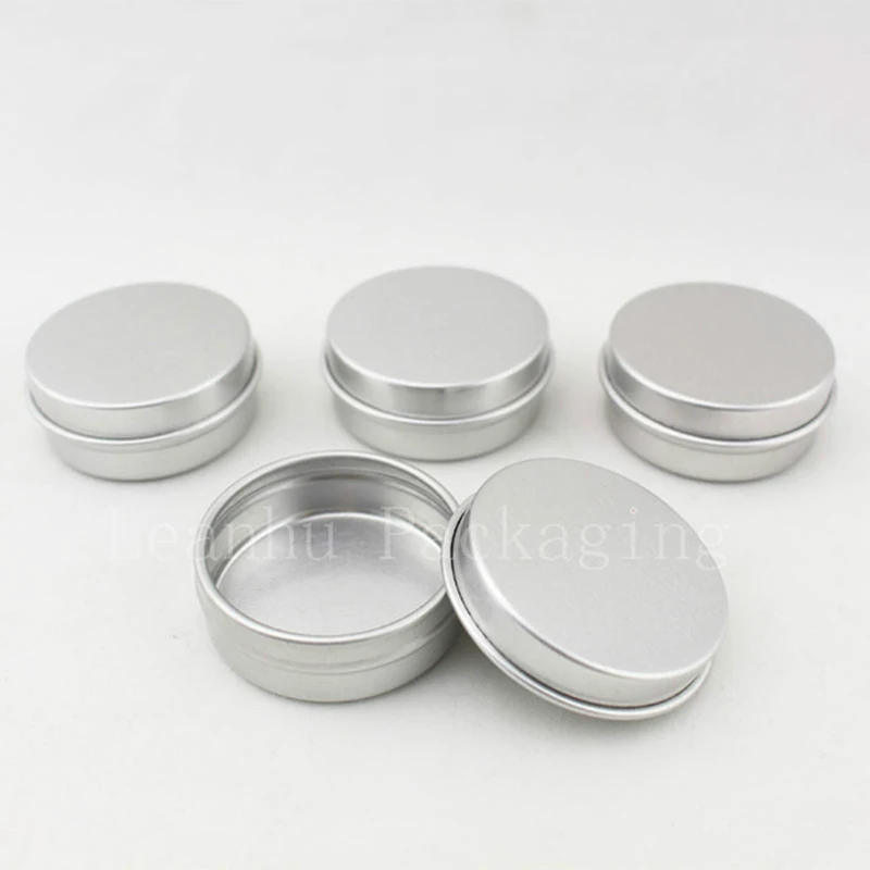 20 г алюминиевый пустой косметический контейнер с крышками маленький круглый