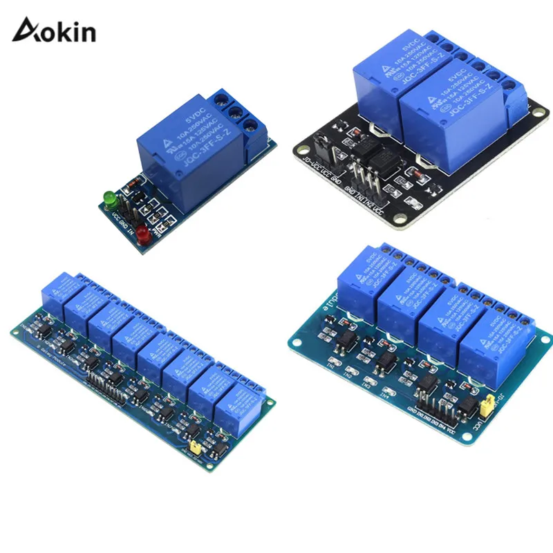 

1 2 4 8 Channel DC 5V Relay Module with Optocoupler 1 2 4 8 way Low Level Trigger Expansion Board for arduino Raspberry Pi