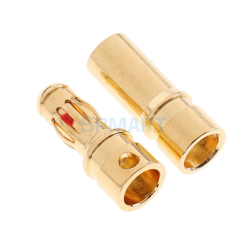 20pcs Gold-plated Banana Plug Bullet Connector 3.5mm for ESC Motor Battery | Игрушки и хобби