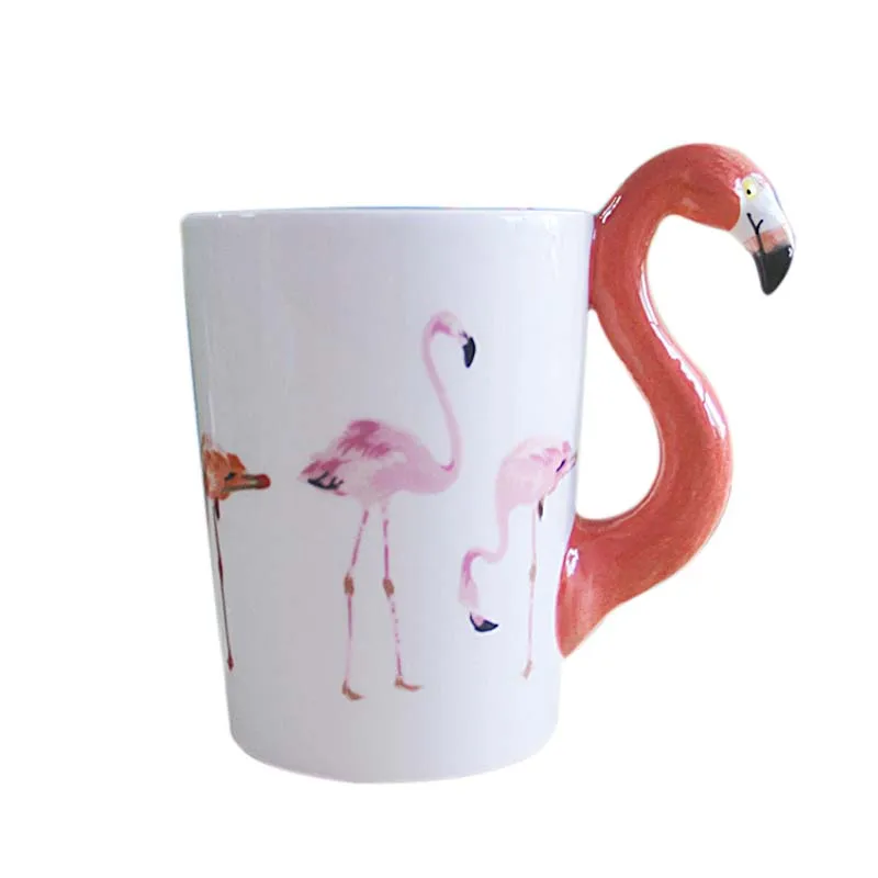 Керамическая утренняя кружка Fresh Flamingo Style фарфоровые кофейные чашки для молока и