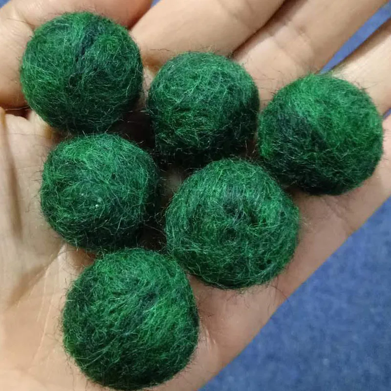 50 шт 20 мм игольчатые шерстяные войлочные шарики заполненные пеной помпоны DIY