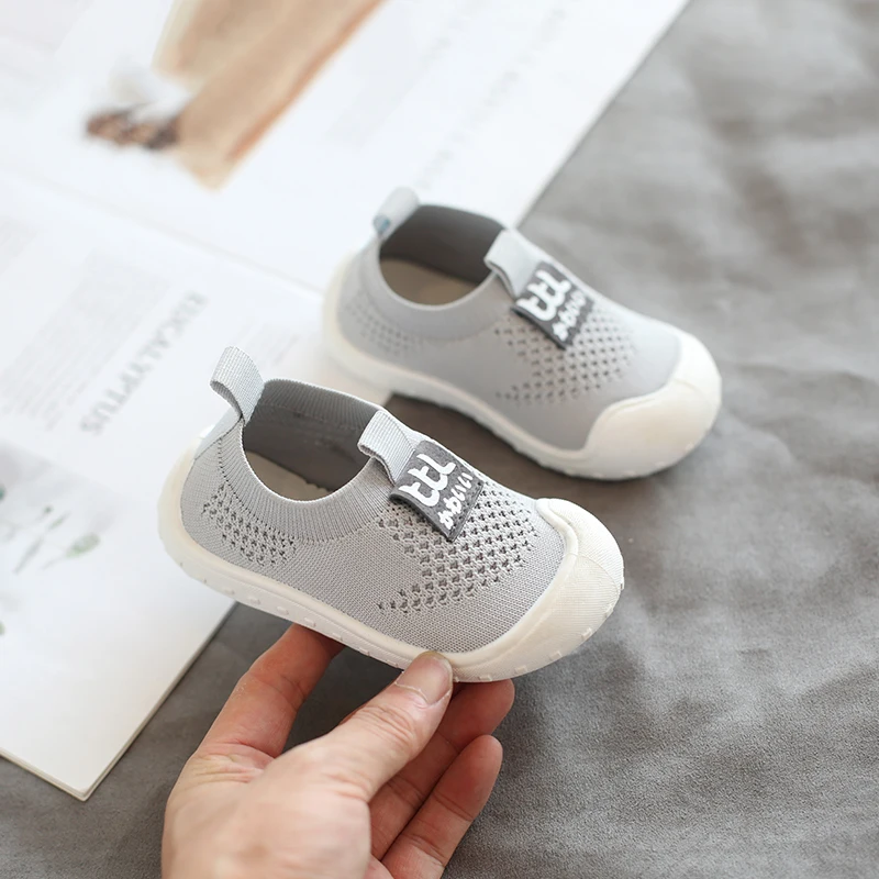 2019 Осенняя детская обувь для малышей Повседневная сетчатая мальчиков и девочек