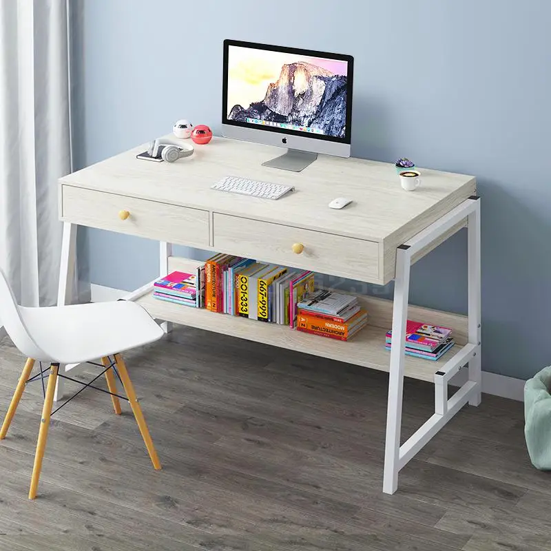 Simple Computer Desktop Household Desk Modern Economic Student Bedroom Learning | Мебель