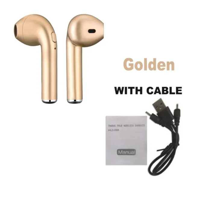 I7 i7s tws Bluetooth наушники Наушники Гарнитура Беспроводные с микрофоном для iphone xiaomi