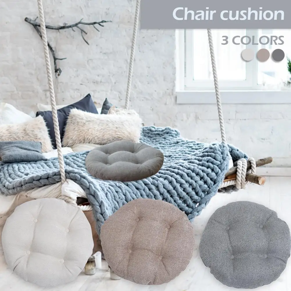 Высокое качество пасторальный Стиль Имитация льняной круглой подушки