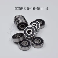 625 625rs 5165mm 10pieces bearing free shipping abec 5 rubber sealed bearing 625 625rs chrome steel deep groove bearing