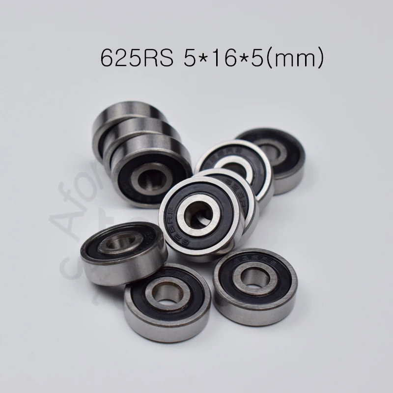 625 625RS 5*16*5 (мм) 10 шт. Подшипник Бесплатная доставка ABEC 5 резиновый герметичный