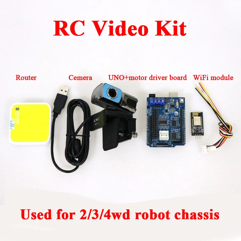 DOIT 2/3/4wd RC видео контроллер комплект с UNO + плата драйвера двигателя WiFi модуль ceera