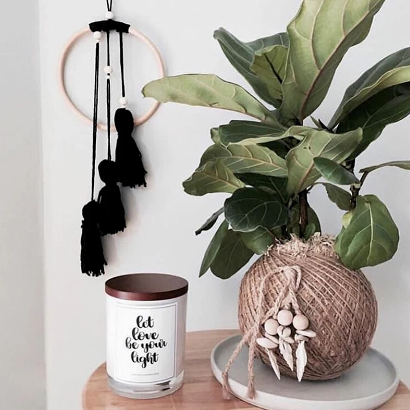 Детская палатка подвесная настенная кисточка украшение из дерева домашний декор