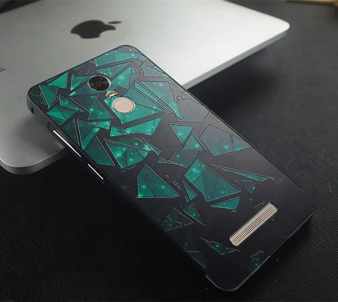 Newest 2015 Hot sale Metal aluminum frame with Relief plastic cover case for xiaomi redmi note 3 case redrice hm note 3