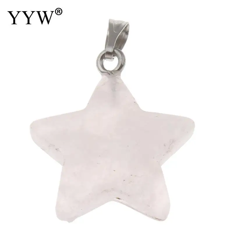 rose quartz YYW подвески из натурального камня, кварца, ювелирные изделия, сделай сам, звезда, болтается, малахит, авантюрин, морской опал, роза, фиолетовый кристалл, камень, подвески - Окраска металла: rose quartz