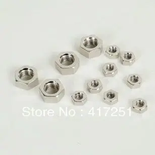 

Набор из 50 стальных метрических шестигранных гаек M5x0.8mm с левой резьбой