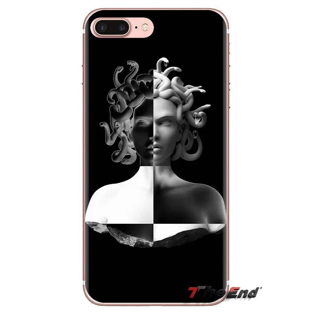 For Xiaomi Mi3 Samsung A10 A30 A40 A50 A60 A70 Galaxy S2 Note 2 Grand Core Prime Medusa Vaporwave Glitch Transparent TPU Housing |